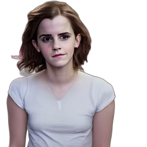 face, hair, dress, photorealistic, concept art, cartoon, 3d render, emma transparent PNG cut-out