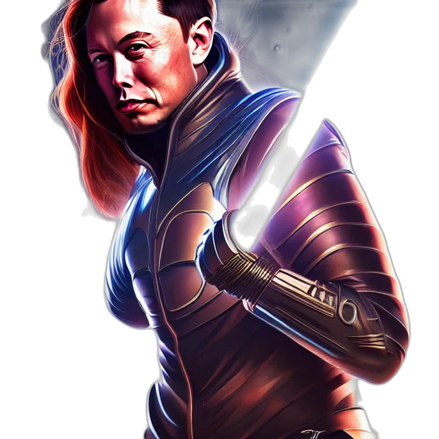 sword, staff, comic book art, fantasy art, concept art, pixel art, elon, musk transparent PNG cut-out
