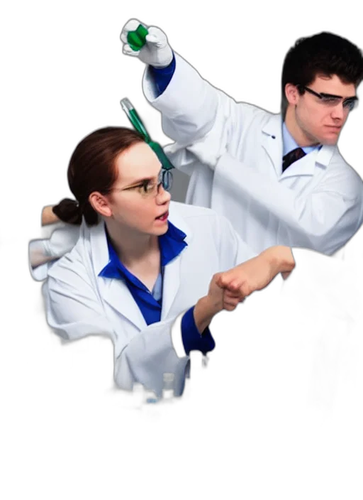 staff, jacket, weapon, robot, concept art, 3d render, photorealistic, chemists transparent PNG cut-out