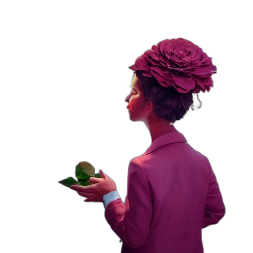 hat, flower, dress, crown transparent PNG cut-out