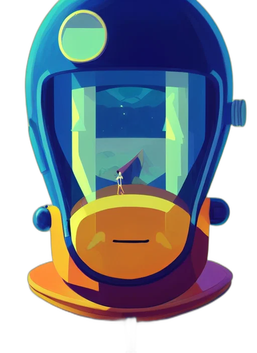 robot, mask, face, creature, concept art, pixel art, cartoon, 3d render transparent PNG cut-out