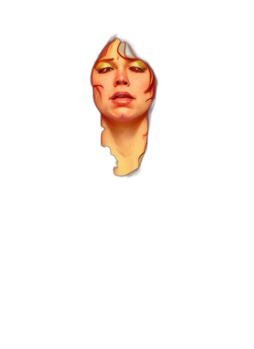 face, mask, creature, hair transparent PNG cut-out