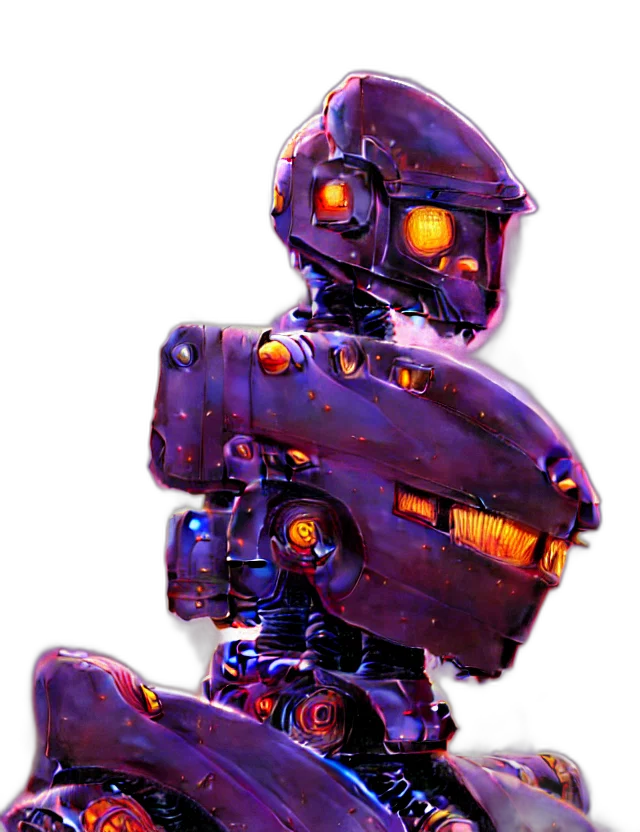 robot, weapon, staff, concept art transparent PNG cut-out