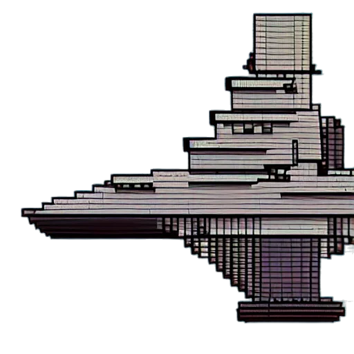 weapon, robot, building, pixel art transparent PNG cut-out