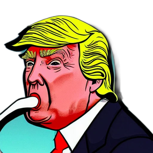 mask, cartoon, comic book art, vaporwave transparent PNG cut-out