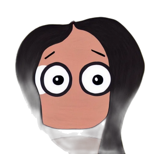 mask, hair, face, staff transparent PNG cut-out