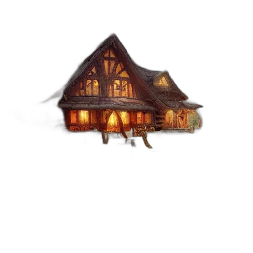 building, furniture, hat, concept art transparent PNG cut-out