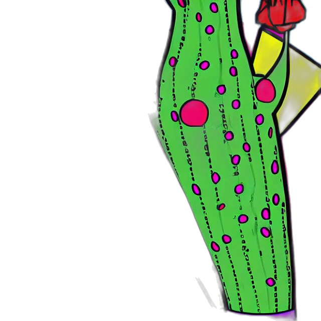 dress, flower, staff, jacket, concept art, cartoon, 3d render, pixel art transparent PNG cut-out