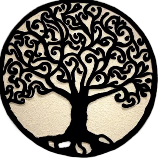 tree, jewelry, staff, crown transparent PNG cut-out
