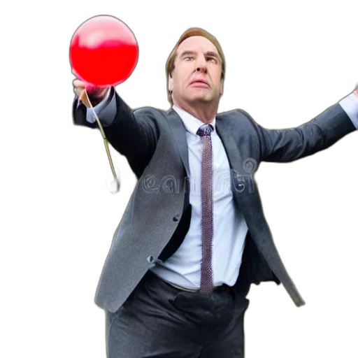 staff, saul, goodman, throwing transparent PNG cut-out