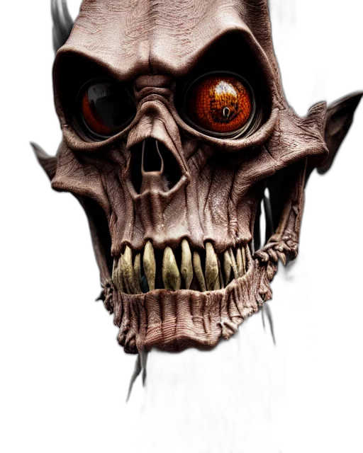 mask, face, creature, robot, concept art, photorealistic, 3d render, comic book art transparent PNG cut-out