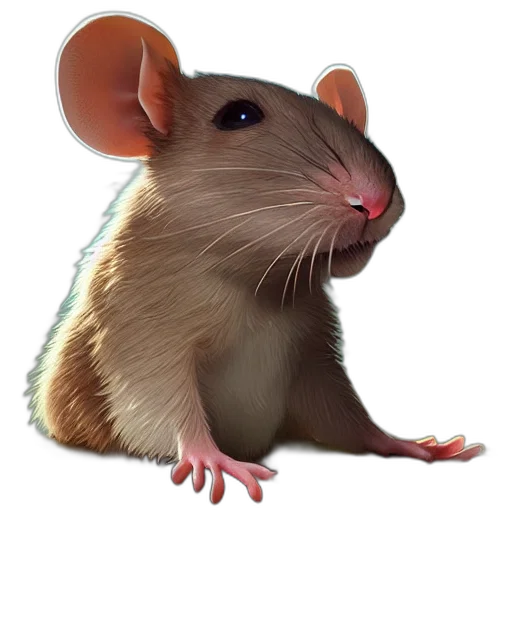 animal, creature, staff, hat, photorealistic, 3d render, concept art, oil painting transparent PNG cut-out