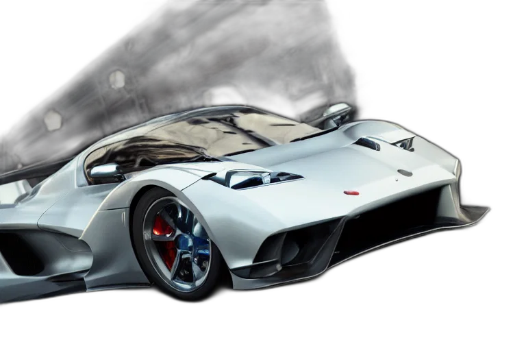car, 3d render, concept art, photorealistic transparent PNG cut-out