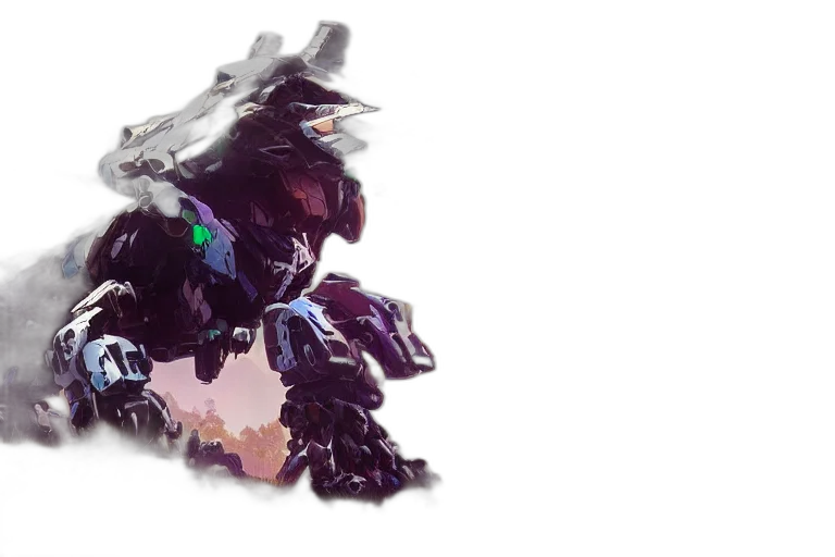 dragon, robot, weapon, creature transparent PNG cut-out