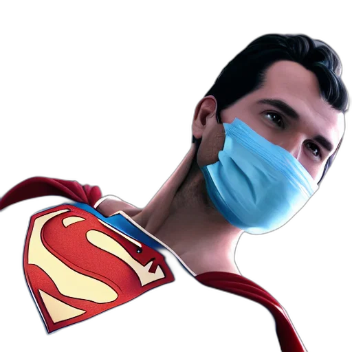 mask, comic book art, 3d render, concept art transparent PNG cut-out
