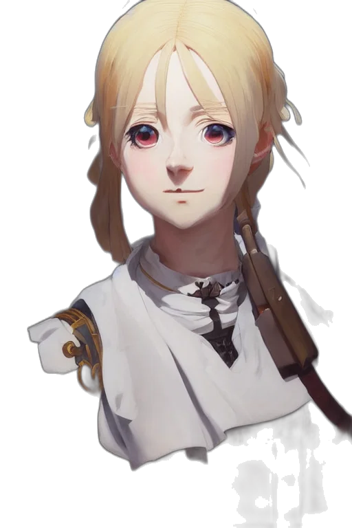 staff, face, crown, weapon, anime, concept art, fantasy art, pixel art transparent PNG cut-out