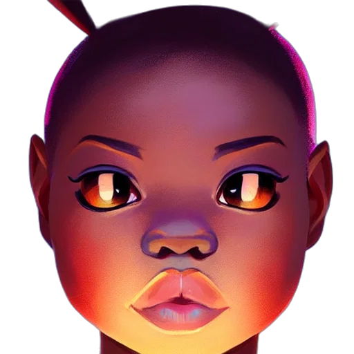 face, mask, creature, concept art transparent PNG cut-out