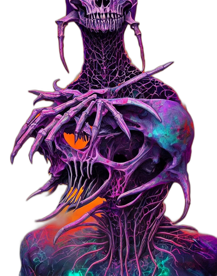creature, mask, dragon, crown transparent PNG cut-out