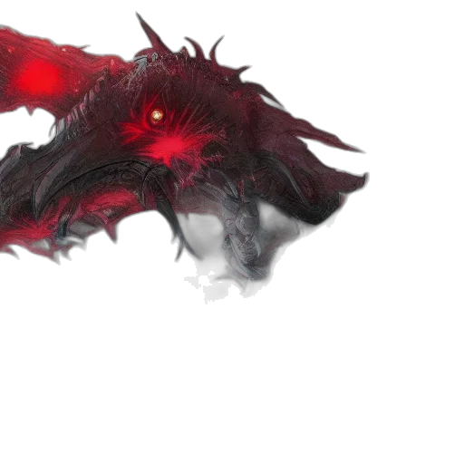 dragon, creature, mask, weapon, concept art, fantasy art, 3d render, photorealistic transparent PNG cut-out