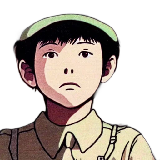 face, hat, staff, creature transparent PNG cut-out