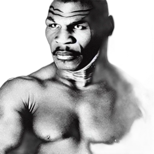 face, animal, photorealistic, comic book art, concept art, cartoon, mike, tyson transparent PNG cut-out