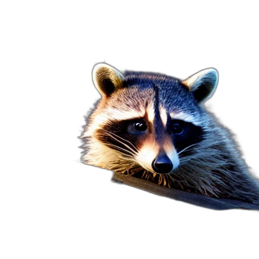 animal, creature, face, mask, 3d render, photorealistic, concept art, pixel art transparent PNG cut-out