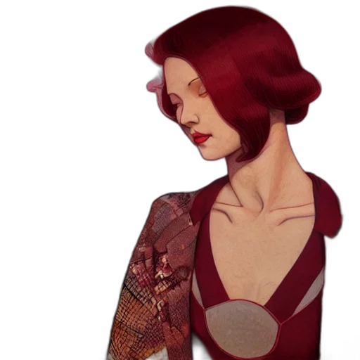 dress, jacket, jewelry, concept art transparent PNG cut-out