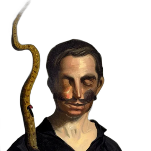 staff, face, mask, creature, concept art, fantasy art, photorealistic, 3d render transparent PNG cut-out