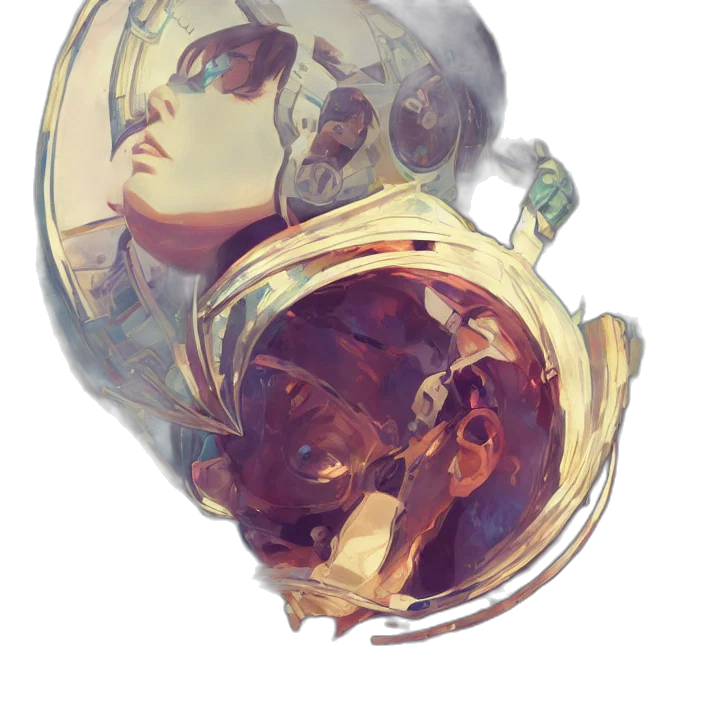 mask, face, crown, robot transparent PNG cut-out