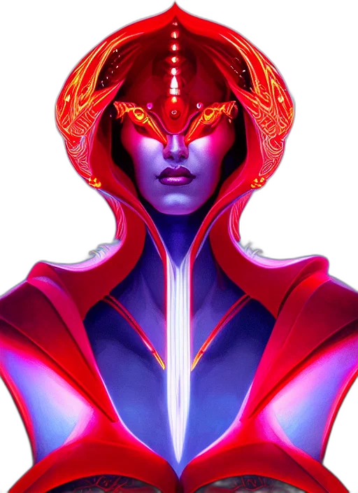face, mask, crown, robot, concept art, cyberpunk, fantasy art, pixel art transparent PNG cut-out