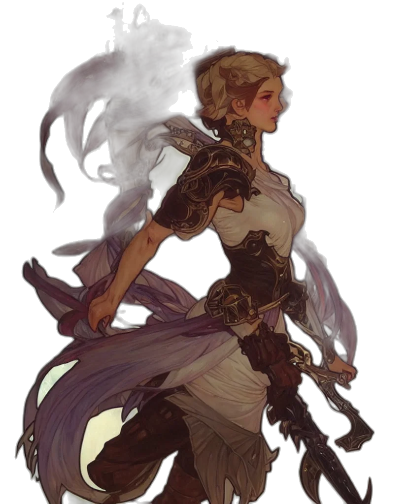 sword, staff, weapon, dress transparent PNG cut-out