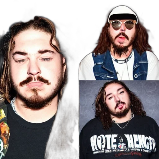 accurate, face, post, malone transparent PNG cut-out