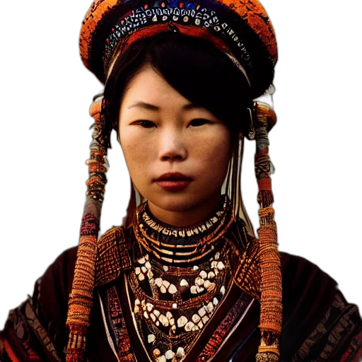 face, jewelry, staff, hat transparent PNG cut-out