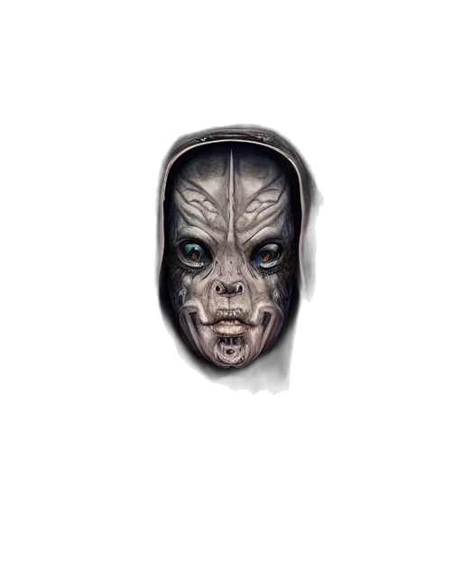 mask, face, jewelry, creature transparent PNG cut-out