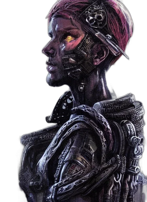 robot, face, mask, crown, concept art, cyberpunk, comic book art, fantasy art transparent PNG cut-out