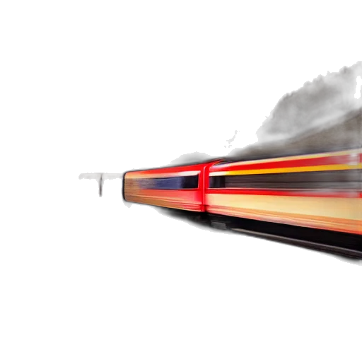 photorealistic, concept art, 3d render, train, beautiful, landscape, night, shutter transparent PNG cut-out