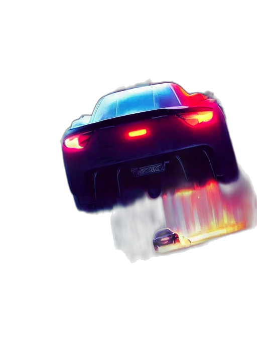 car, weapon, concept art, photorealistic transparent PNG cut-out