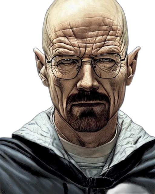 face, comic book art, concept art, photorealistic transparent PNG cut-out