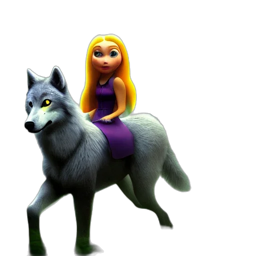 animal, creature, 3d render, concept art transparent PNG cut-out
