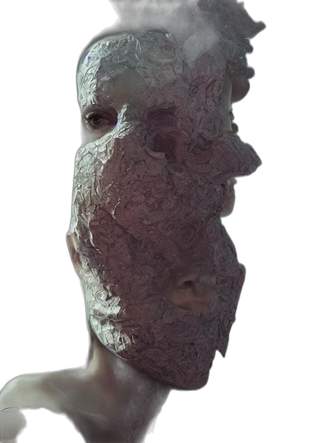 mask, face, creature, robot transparent PNG cut-out