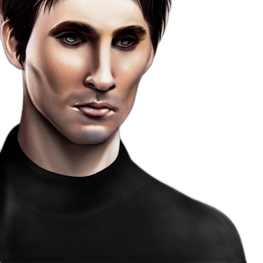 face, photorealistic, concept art, fantasy art, comic book art, dark, guy, brown transparent PNG cut-out