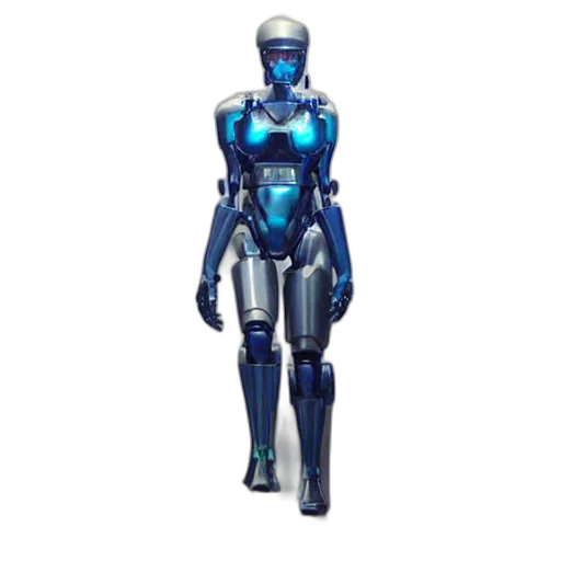 robot, 3d render, concept art, cyberpunk transparent PNG cut-out