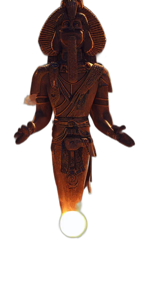 staff, sword, mask, robot, 3d render, concept art, fantasy art, photorealistic transparent PNG cut-out