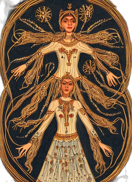 crown, dress, jewelry, staff transparent PNG cut-out