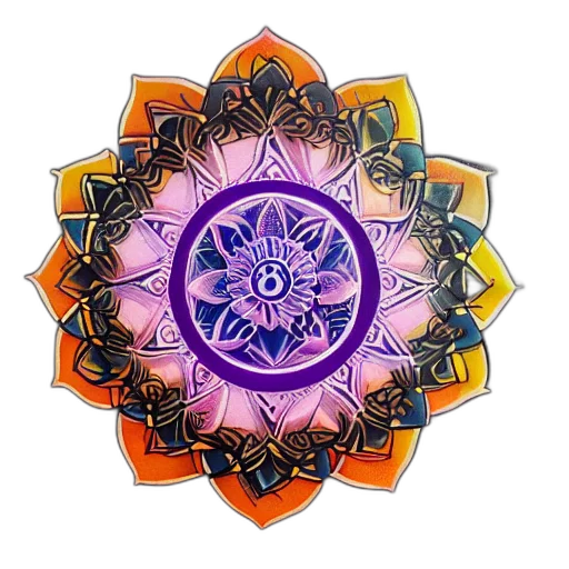 jewelry, flower, crown, staff, 3d render, fantasy art, concept art, watercolor transparent PNG cut-out