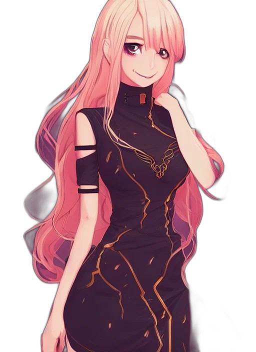 dress, staff, jacket, anime transparent PNG cut-out