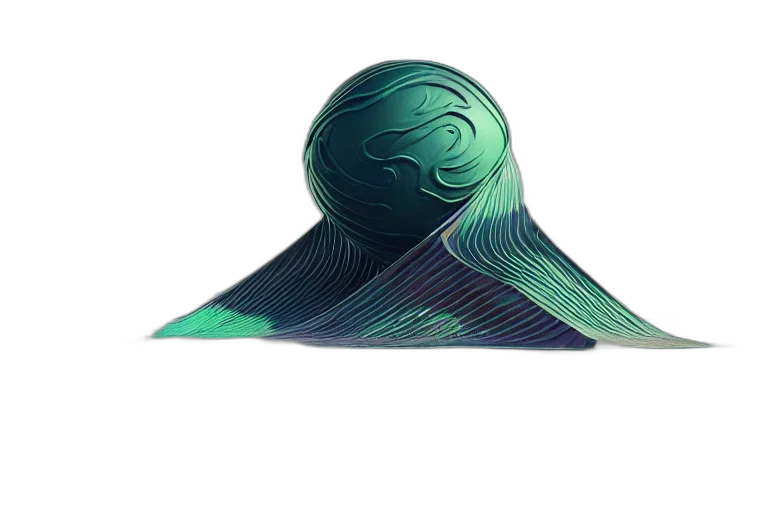 hat, hair, crown, mask, vaporwave, 3d render, concept art, pixel art transparent PNG cut-out