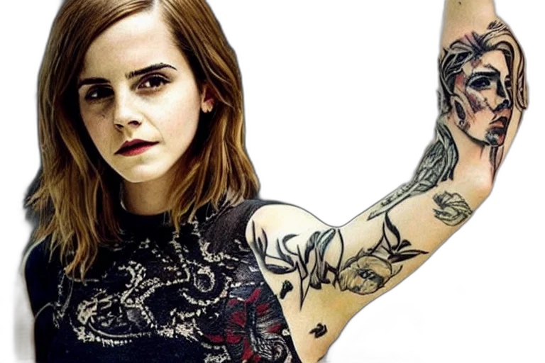 photorealistic, emma, watson, dope transparent PNG cut-out