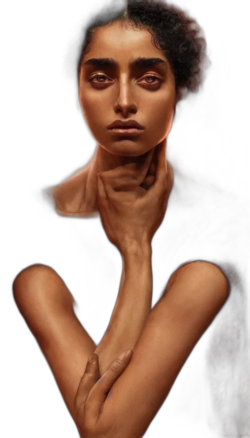 face, mask, jewelry, hair transparent PNG cut-out