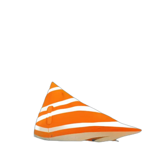 shoes, hat, umbrella, crown, 3d render, photorealistic, concept art, broken transparent PNG cut-out